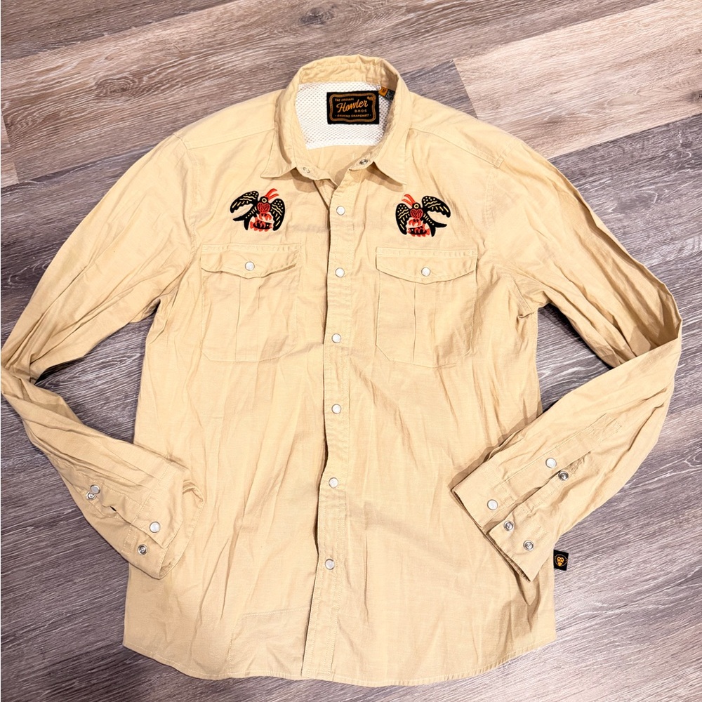 Howler brothers embroidered shirt size medium